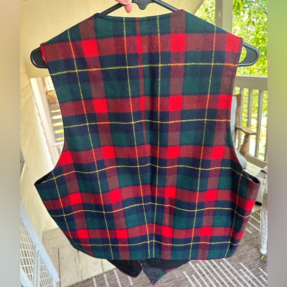Vintage Pendleton Tartan Plaid 100% Virgin Wool Vest - Picture 4 of 5